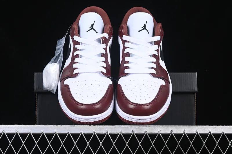 All categories Air Jordan Jordan series basketball shoes Air Jordan 1 Low Air Jordan 1 Low AJ1 Joe 1 white wine red low-top cultural casual sneakers HF3148-102